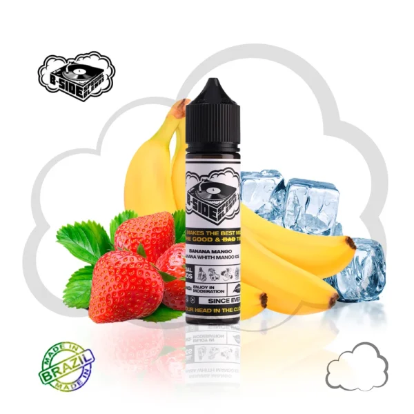 B-Side Banana Mango ICE é um e-liquid de 60ml